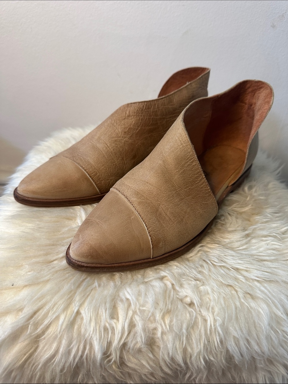 FREE PEOPLE royale flats cream